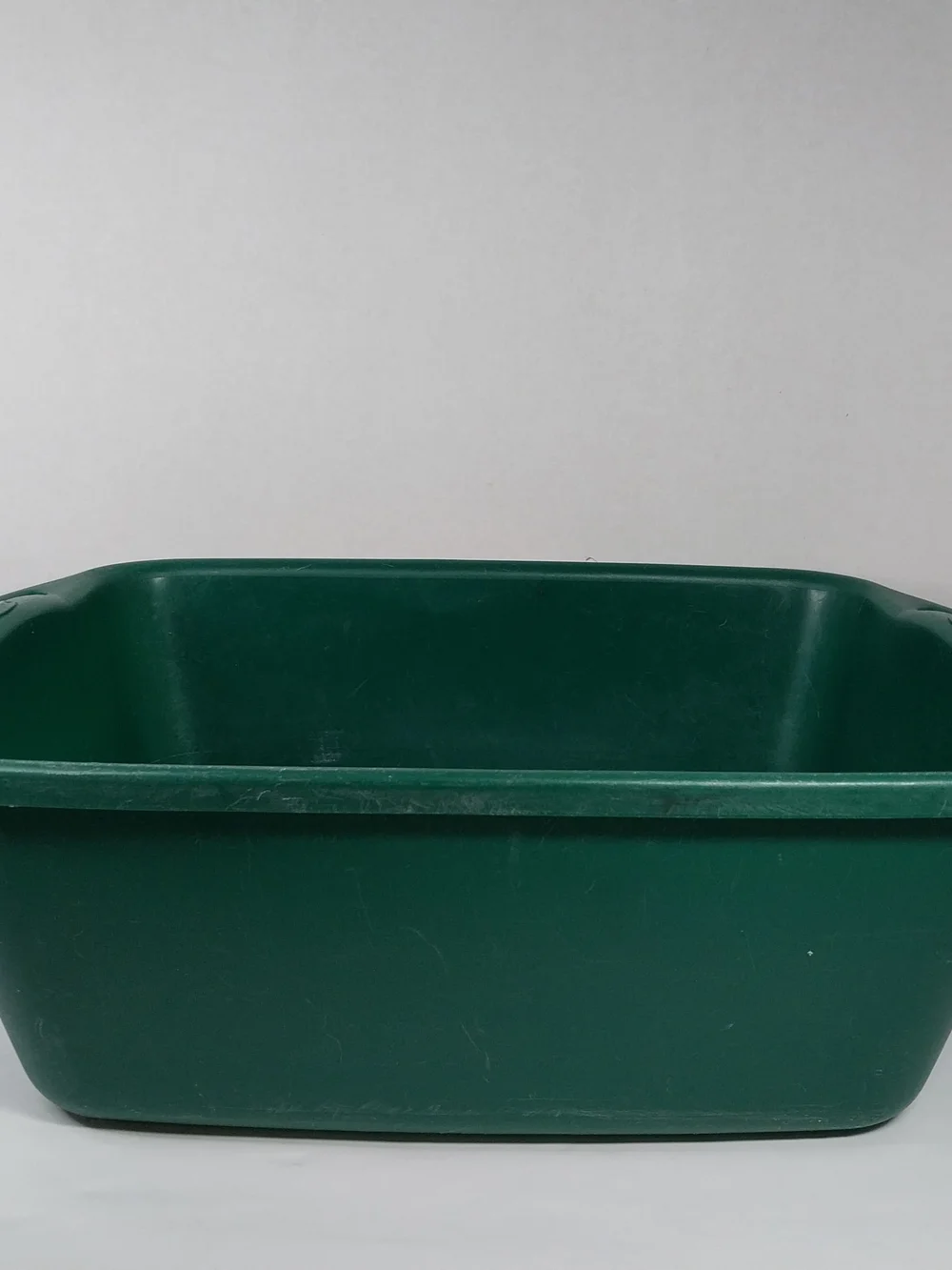 Vintage 70/80s Rubbermaid Ribbed Green Dish Wash Pan 2948 RARE 16x12.75x7”